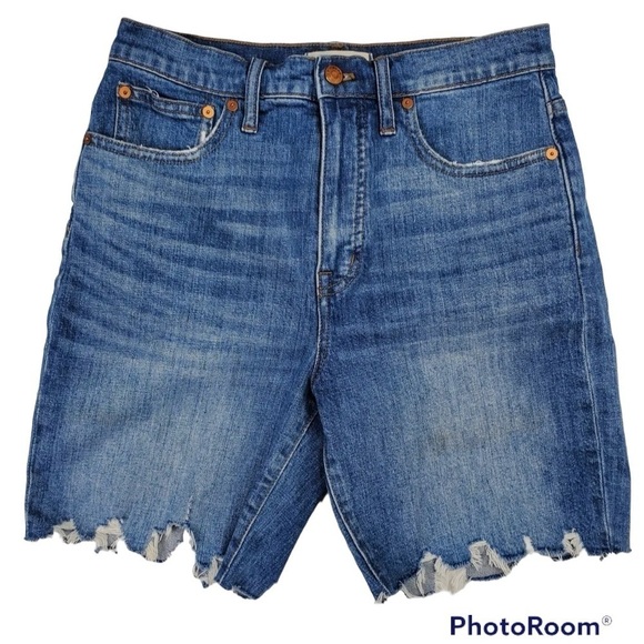 MADEWELL HIGH RISE MID LENGTH 7” SHORTS STYLE L0367 NEW SIZE 26 - Picture 2 of 8
